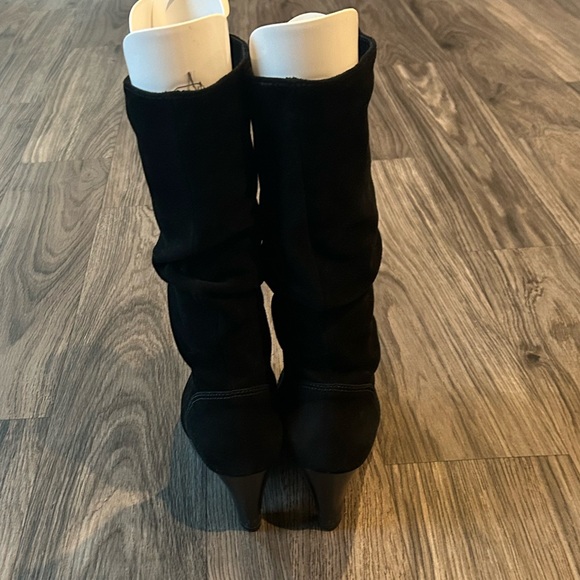 La Canadienne Mercedes Suede Black Boots 8.5 M - Picture 2 of 6